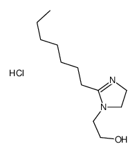 2-(2-heptyl-4,5-dihydroimidazol-1-yl)ethanol,hydrochloride Structure