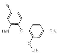 5-Bromo-2-(2-methoxy-4-methylphenoxy)aniline结构式