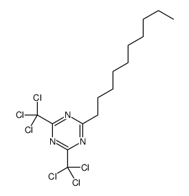 2-decyl-4,6-bis(trichloromethyl)-1,3,5-triazine Structure