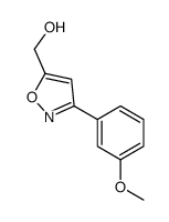 [3-(3-甲氧基苯基)异噁唑-5-基]甲醇结构式