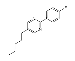 2-p-fluorophenyl-5-n-pentylpyrimidine Structure