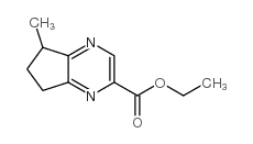 1-Propanone,1-(6,7-dihydro-5-methyl-5H-cyclopentapyrazin-2-yl)-(9CI)结构式