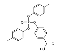 4-bis(4-methylphenoxy)phosphoryloxybenzoic acid结构式