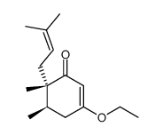 6-(3,3-dimethylallyl)-5,6-dimethyl-3-ethoxy-2-cyclohexenone Structure