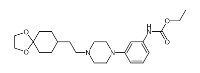 (3-{4-[2-(1,4-dioxaspiro[4.5]dec-8-yl)ethyl]piperazin-1-yl}phenyl)carbamic acid ethyl ester结构式