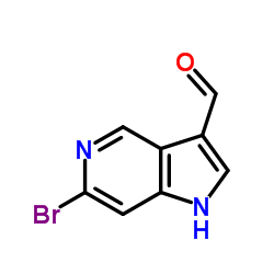 6-BROMO-1H-PYRROLO[3,2-C]PYRIDINE-3-CARBALDEHYDE structure
