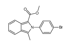 methyl 2-(4-bromophenyl)-3-methyl-2H-isoindole-1-carboxylate结构式