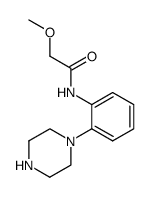 2-Methoxy-N-(2-piperazin-1-yl-phenyl)-acetamide Structure