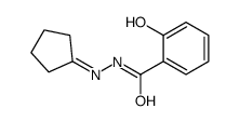 N-(cyclopentylideneamino)-2-hydroxybenzamide结构式