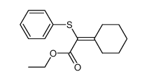 Cyclohexylidene-phenylsulfanyl-acetic acid ethyl ester Structure