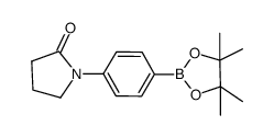 4-(2-氧代-1-吡咯烷基)苯硼酸频哪醇酯结构式