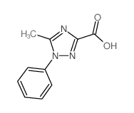 5-甲基-1-苯基-1H-1,2,4-噻唑-3-羧酸结构式