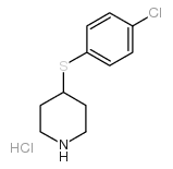 4-(4-CHLOROPHENYLSULFANYL)PIPERIDINE HYDROCHLORIDE structure