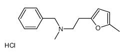 N-benzyl-N-methyl-2-(5-methylfuran-2-yl)ethanamine,hydrochloride Structure