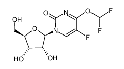 4-O-(difluoromethyl)-5-fluorouridine Structure