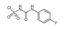 ((4-fluorophenyl)carbamoyl)sulfamoyl chloride结构式