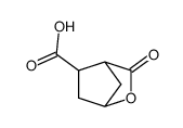 3-oxo-2-oxa-bicyclo[2.2.1]heptane-5-carboxylic acid结构式