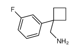 (1-(3-氟苯基)环丁基)甲胺结构式