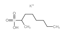 2-Octanesulfonic acid,potassium salt (1:1) Structure