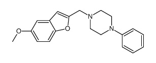 1-[(5-methoxy-1-benzofuran-2-yl)methyl]-4-phenylpiperazine Structure