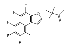 4,5,6,7,8,9-hexafluoro-2-(2,2,3-trimethylbut-3-enyl)naphtho[2,1-b]furan结构式