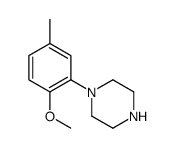 1-(2-Methoxy-5-methylphenyl)piperazine结构式