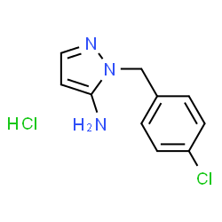 1-(4-CHLOROBENZYL)-1H-PYRAZOL-5-AMINE HYDROCHLORIDE结构式
