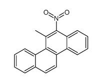 CHRYSENE, 5-METHYL-6-NITRO- structure