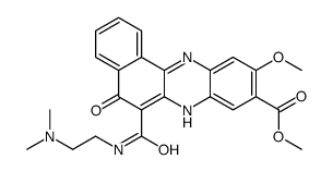 methyl 6-[2-(dimethylamino)ethylcarbamoyl]-10-methoxy-5-oxo-7H-benzo[a]phenazine-9-carboxylate Structure