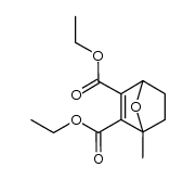 2,3-diethoxycarbonyl-1-methyl-7-oxabicyclo[2.2.1]hepta-2-ene结构式
