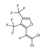 2-(2,2-dichloro-1-fluoroethenyl)-3,4-bis(trifluoromethyl)furan Structure