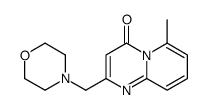 6-methyl-2-(morpholin-4-ylmethyl)pyrido[1,2-a]pyrimidin-4-one结构式