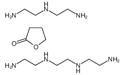 N'-[2-(2-aminoethylamino)ethyl]ethane-1,2-diamine,N'-(2-aminoethyl)ethane-1,2-diamine,oxolan-2-one结构式