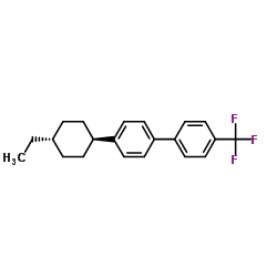 4’-(反式-4-乙基环己基)-4-三氟甲基联苯结构式