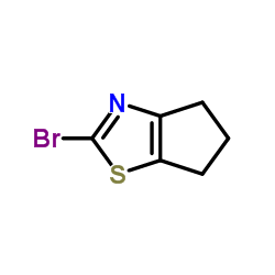 2-Bromo-5,6-dihydro-4H-cyclopenta[d][1,3]thiazole structure