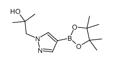 2-甲基-1-(4-(4,4,5,5-四甲基-1,3,2-二噁硼烷-2-基)-1H-吡唑-1-基)丙烷-2-醇结构式