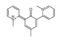 4-methyl-2,6-bis(1-methylpyridin-1-ium-2-yl)phenol Structure