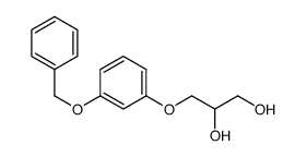 3-(3-phenylmethoxyphenoxy)propane-1,2-diol结构式
