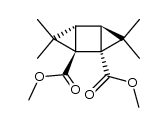 trans-dimethyl 3,3,6,6-tetramethyltricyclo[3.1.0.02,4]-hexane-1,2-dicarboxylate结构式