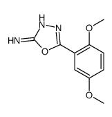5-(2,5-dimethoxyphenyl)-1,3,4-oxadiazol-2-amine Structure