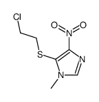 5-(2-chloroethylsulfanyl)-1-methyl-4-nitroimidazole结构式