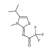 2,2,2-trifluoro-N-(3-methyl-4-propan-2-yl-1,3-thiazol-2-ylidene)acetamide Structure