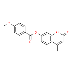 4-methyl-2-oxo-2H-chromen-7-yl 4-methoxybenzoate Structure