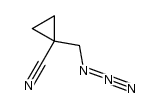 1-(azidomethyl)cyclopropanecarbonitrile结构式