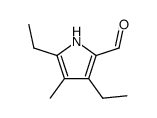 1H-Pyrrole-2-carboxaldehyde,3,5-diethyl-4-methyl-(9CI)结构式