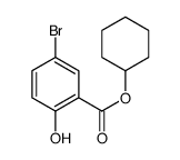 5-溴-2-羟基苯甲酸环己酯结构式