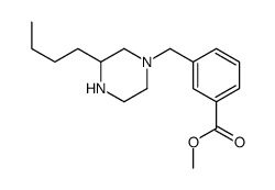 methyl 3-[(3-butylpiperazin-1-yl)methyl]benzoate Structure