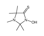 3-hydroxy-1,2,2,5,5-pentamethylimidazolidine-4-thione Structure