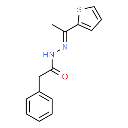 2-phenyl-N'-[1-(2-thienyl)ethylidene]acetohydrazide Structure