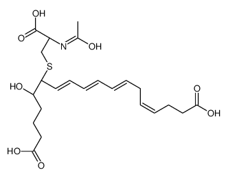 18-carboxy-19,20-dinor-N-acetylleukotriene E4结构式